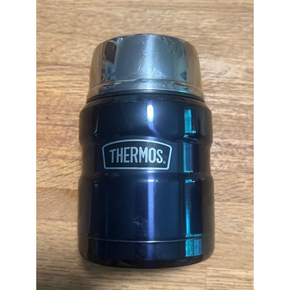 Thermos Stainless King Food Jar Midnight Blue 16oz SK3000MBTR14 with Spoon